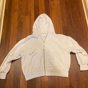 American Eagle Light Grey Zip Up Lounge Wear